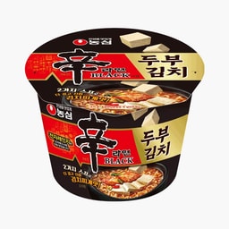 Shin Ramyun Black Bowl with Tofu Kimchi